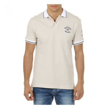 Ufford & Suffolk Polo Club Mens Polo Short Sleeves Beige FURIA