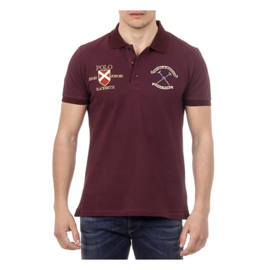 Ufford & Suffolk Polo Club Mens Polo Short Sleeves US007 BORDEAUX
