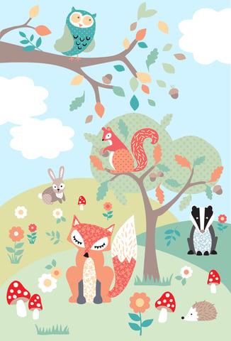 Mural de Pared Bosque Múltiple