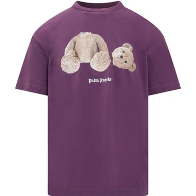 Palm Angels Kill The Bear Logo camiseta morada