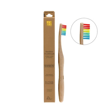 Dr Botanicals Kit de cepillos de dientes de bambú vibrante