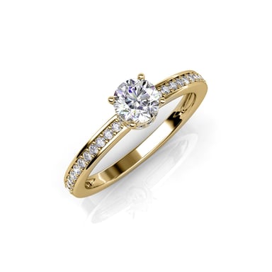 Anillo Elise - Oro y Cristal