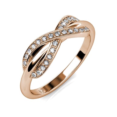 Anillo Trist - Oro rosa y cristal