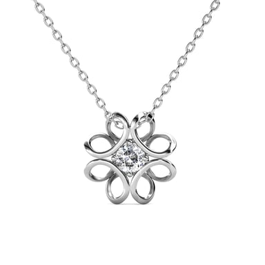 Colgantes de narcisos - Plata y cristal