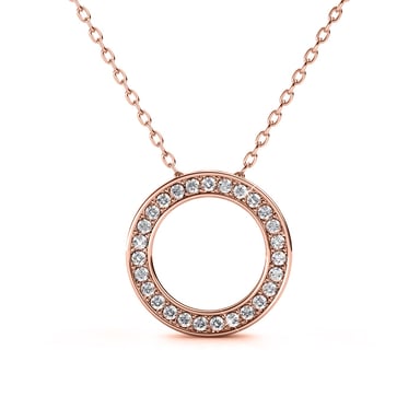 Colgantes Ophir - Oro rosa y cristal