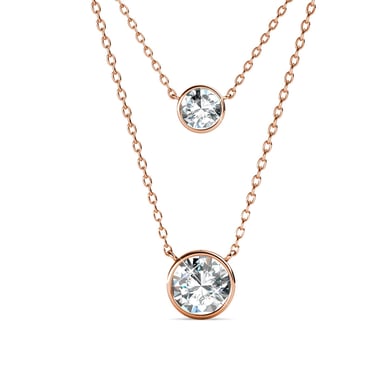 Colgantes Juliet - Oro rosa y cristal