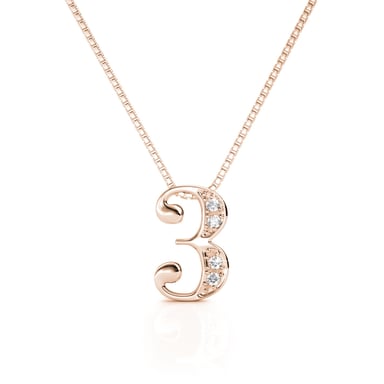 Colgantes número 3 - Oro rosa y cristal