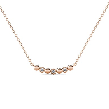 Colgantes Evelyne - Oro rosa y cristal