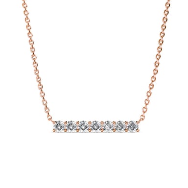 Colgantes Myriad Birthstone: oro rosa y cristal