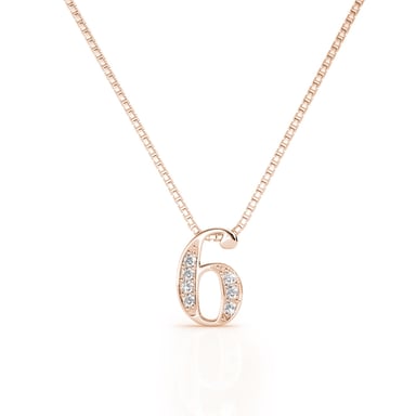 Colgantes número 6 - Oro rosa y cristal