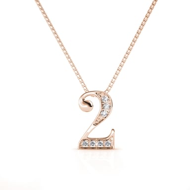 Colgantes número 2 - Oro rosa y cristal