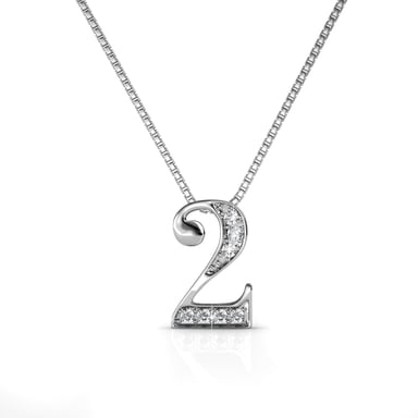 Colgantes Número 2 - Plata y Cristal