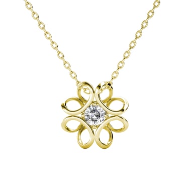 Colgantes de narcisos - Oro y cristal