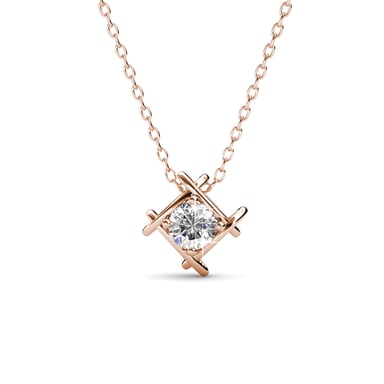 Colgantes Roxy - Oro rosa y cristal