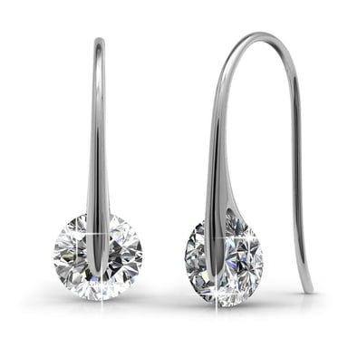 Pendientes con clase - Plata y cristal