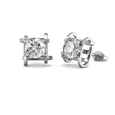 Pendientes Roxy - Plata y Cristal