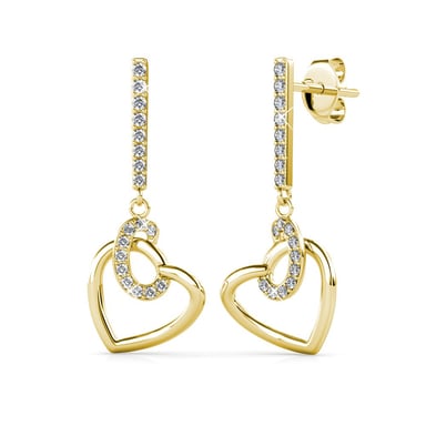 Pendientes Allure - Oro y Cristal