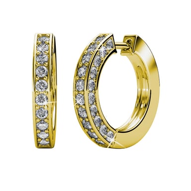 Pendientes Perry - Oro y Cristal