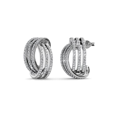 Pendientes Cherish - Plata y Cristal