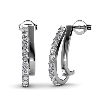 Pendientes Joyce - Plata y Cristal