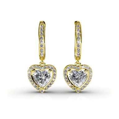 Pendientes Only Love - Oro y Cristal