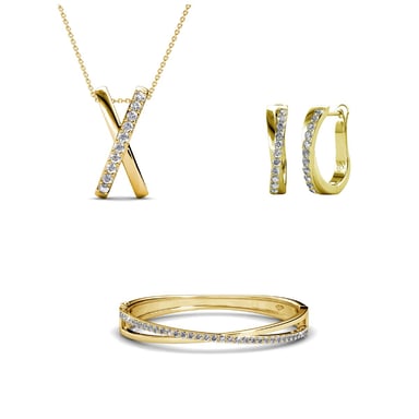 Criss Parures - Oro y cristal