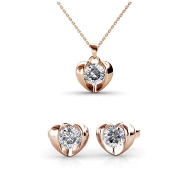 Conjuntos Simply Love: oro rosa y cristal