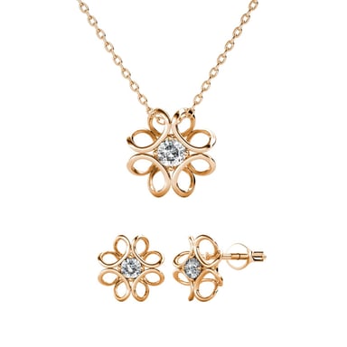Conjuntos de narcisos: oro rosa y cristal