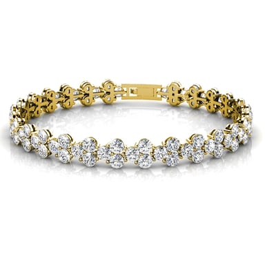 Pulseras Princesa - Oro y Cristal