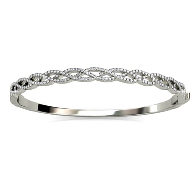 Pulseras Trenzadas - Plata y Cristal