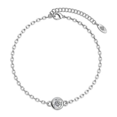 Pulseras con piedras de nacimiento: plata y cristal