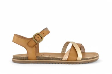 Sandalias de cuña con hebilla y tiras para mujer Blowfish Malibu en color tostado - Monti-B