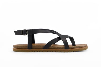 Sandalias negras con tiras y hebillas para mujer Blowfish Malibu - Macarah B
