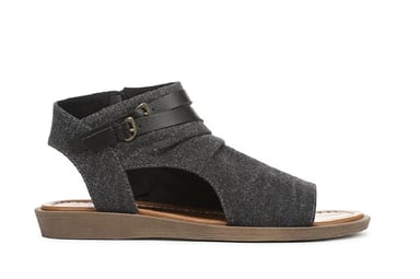 Sandalias de cuña baja con tiras color carbón Blowfish Malibu para mujer - Denver