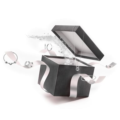 24 Joyas Sorpresa para Calendario de Adviento - Plata y Cristal