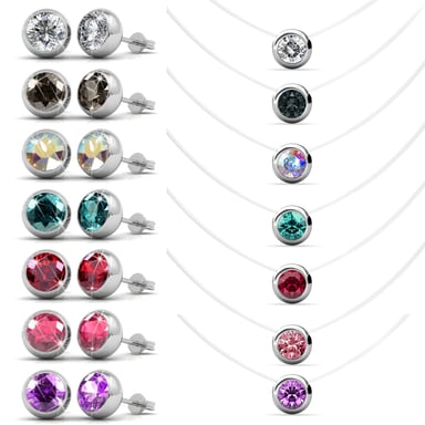 7 collares y 7 pares de pendientes - Multi