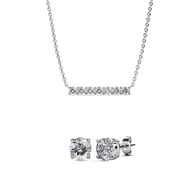 Conjuntos de piedras natales Mary Myriad: plata y cristal