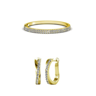 Glamour Criss Parures - Oro y cristal