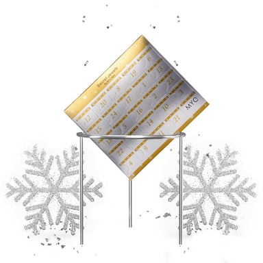 Calendario de adviento 24 joyas sorpresa - Plata y Cristal