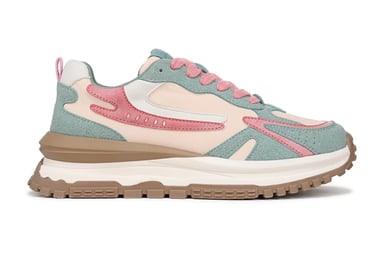 Zapatillas deportivas retro con cordones Blowfish Malibu para mujer en color sandía - Leo