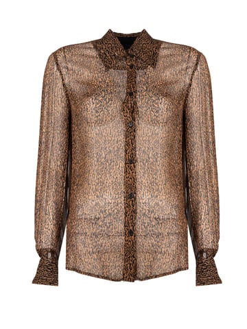 Pinko Camisa Smorzare 28 de mujer negro, marrón