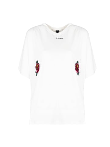 Pinko T-shirt Toccante de mujer Blanco