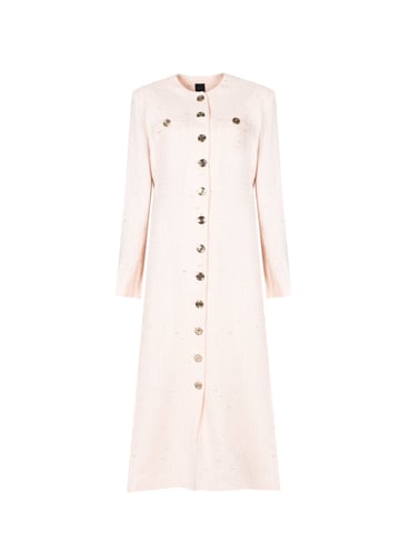 Pinko Abrigo Sumampa de mujer rosado