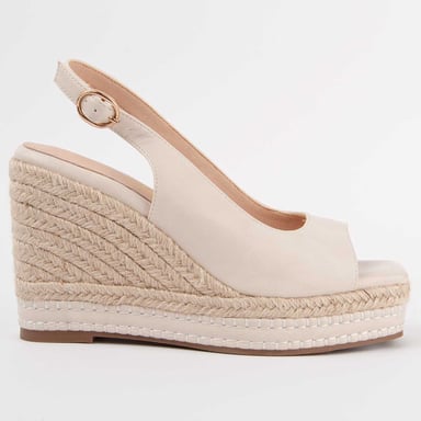 Montevita Sandalia De Cuña Salia Beige