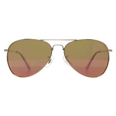 Prive Revaux Aviator Unisex Champán Oro Rosa Espejo Commando Mini