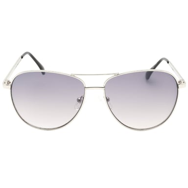 Guess Gafas de sol plateadas con lentes ahumados degradados