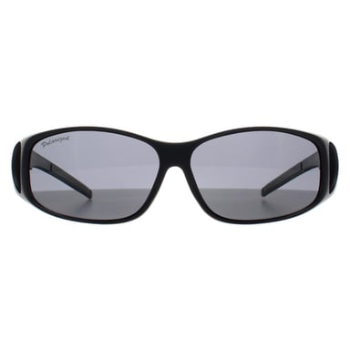 Gafas de sol Montana Rectangle Unisex Black Smoke Polarized MFO1 Fit Over Glasses