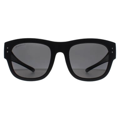 Gafas de sol Montana Square Unisex Negro Mate Ahumado Polarizadas FO7 Fit Over Glasses