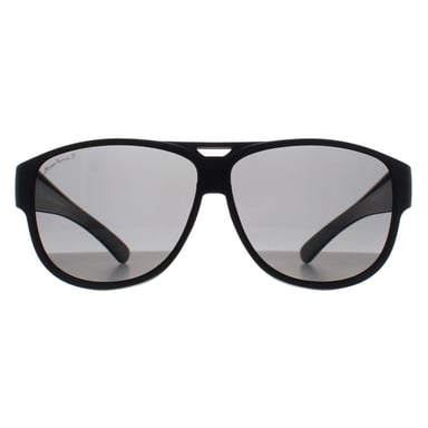 Gafas de sol Montana Aviator Unisex Negro Mate Smoke Polarizadas FO6 Fit Over Glasses