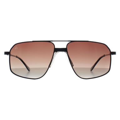 Prive Revaux Aviator Mens Caviar Negro Marrón Gradiente Rico